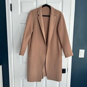 Uniqlo Single Breasted Single Buttoned Double Faced Long Coat